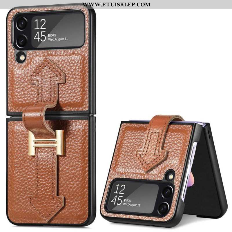Etui do Samsung Galaxy Z Flip 4 Etui Folio Skóra I Amulety